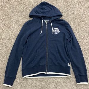 Roots zip up hoodie size M